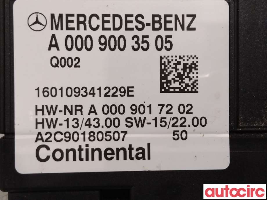 Styreenhet drivstoffpumpe til Mercedes GLC 2015-2022 (X253) (X253) (MERCEDES|A0009003505)