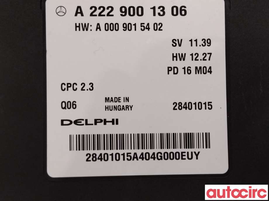 Styreenhet diverse til Mercedes GLC 2015-2022 (X253) (X253) (MERCEDES|A2229001306)