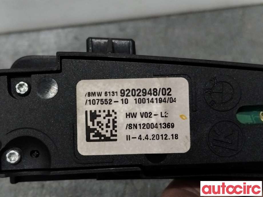 Bryter diverse til BMW 5-Serie 2010-2017 (F10/F11) (F10/F11) (BMW|61319267892|107552-10|61319202948)