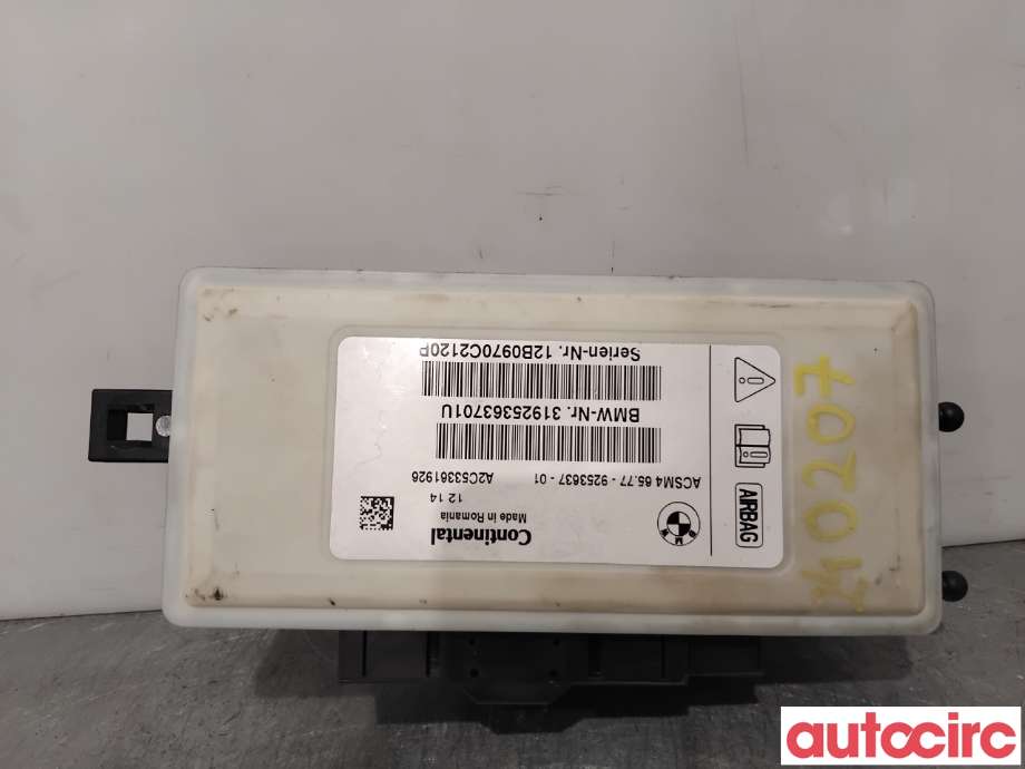 Airbag elektronikk til BMW 5-Serie 2010-2017 (F10/F11) (F10/F11) (BMW|65777911606|A2C53361926|6577-9253637)