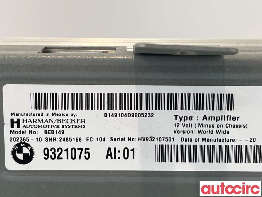 Bilstereo forsterker til BMW X5 2013-2018 (F15) (F15) (BMW|65129321075)