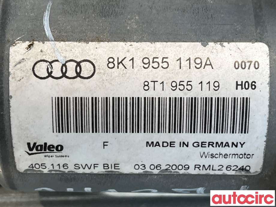 Viskermotor frontrute til Audi A4 2007-2014 (Type IV) (B8) (B8) (AUDI|8K1955023C|405116|8K1955023E)