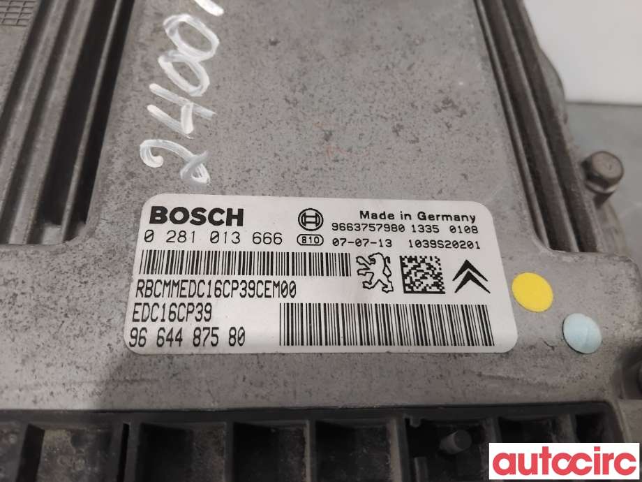 Styreenhet motor til Citroën C-Crosser 2007-2012  (CITROEN|1943F2|0281013666|1943NV)