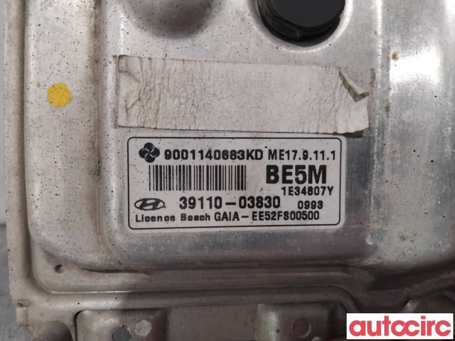 Styreenhet motor til Hyundai i10 2008-2013 (Type I)  (HYUNDAI|3911003830|9001140683KD|39110-03830)