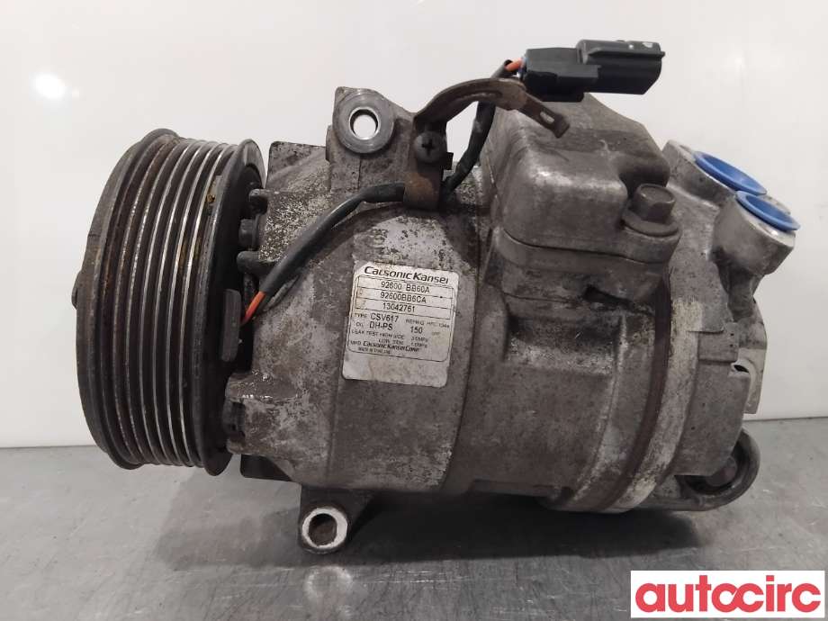 Aircondition kompressor til Nissan Qashqai 2010-2014 (Type I, Fase 2)  (NISSAN|92600BB60A|CVS617|92600BB61B)