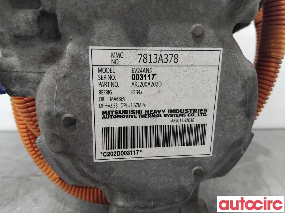 Aircondition kompressor til Mitsubishi Outlander 2015-->> (Type III, Fase 2)  (MITSUBISHI|7813A483|AKJ200A202D|7813A378)