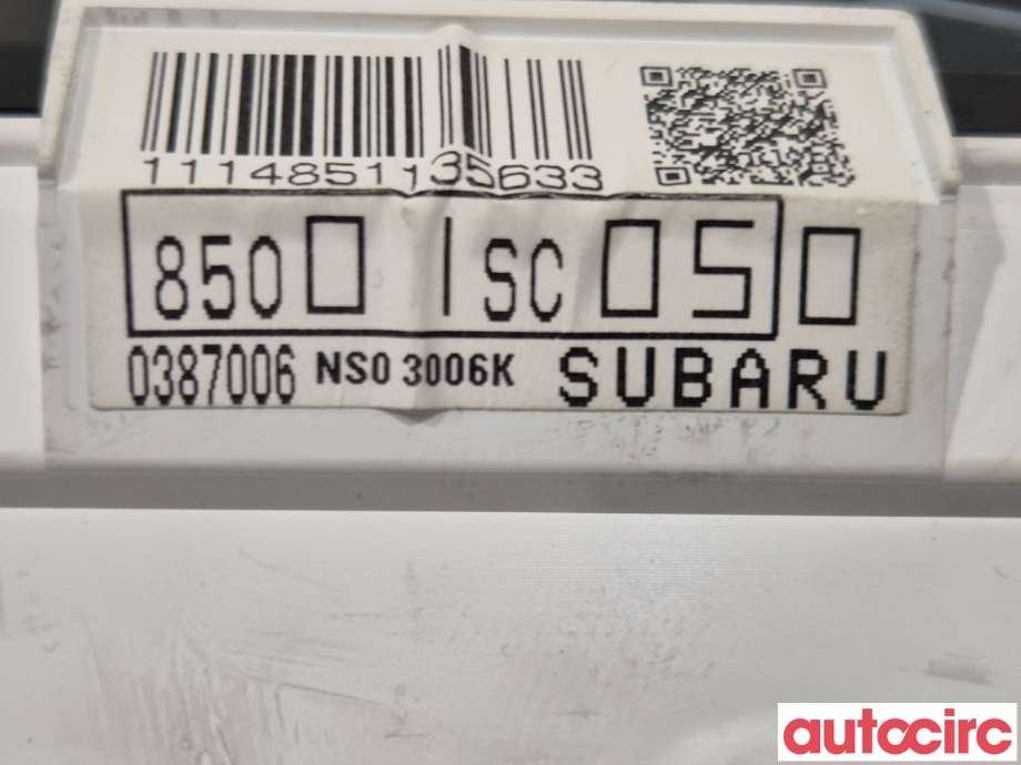 Instrumentpanel til Subaru Forester 2008-2013 (Type III)  (SUBARU|85022SC880)