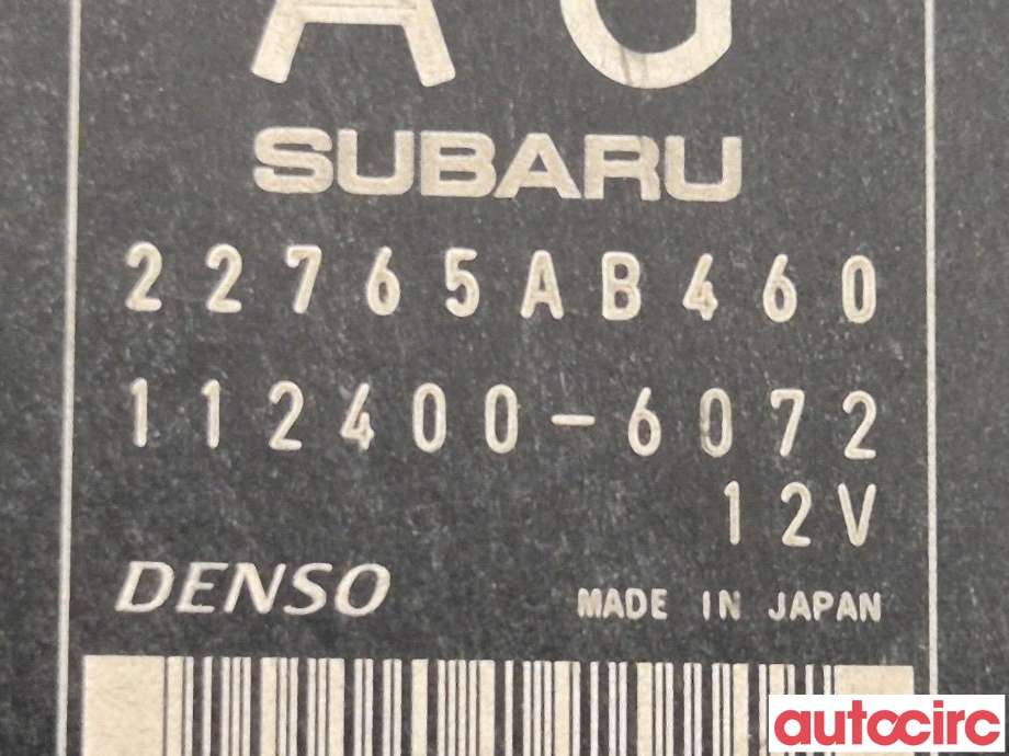 Styreenhet motor til Subaru Forester 2008-2013 (Type III) (SUBARU|22765AB460|112400-6072)