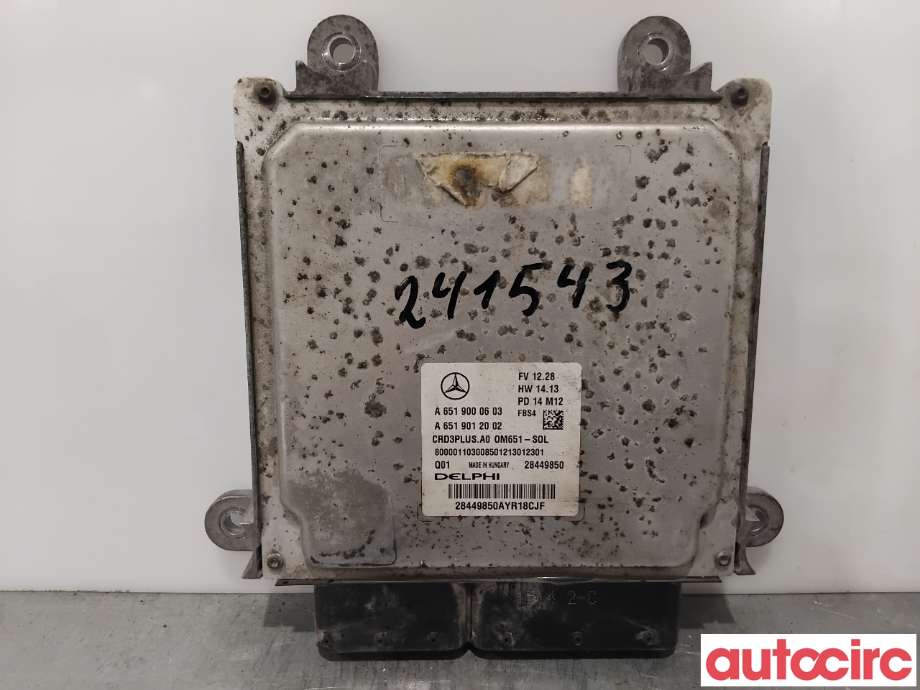 Styreenhet motor til Mercedes C-Klasse 2014-2018 (Fase 1) (W205) (W205) (MERCEDES|A6519000603|28449850)
