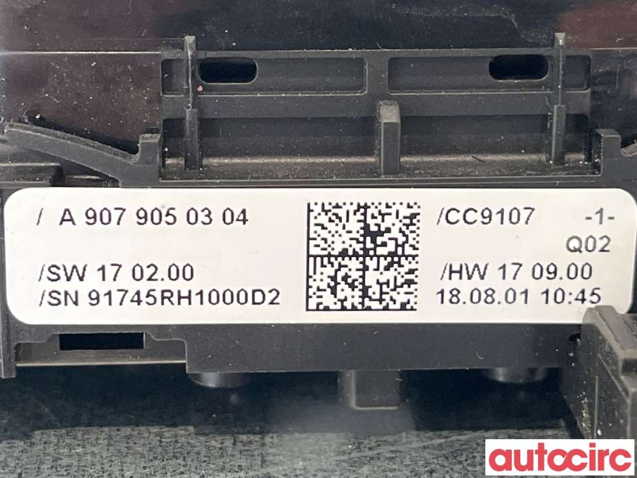 Bryter setevarme til Mercedes Sprinter 2018-->> (907/910) (907/910) (MERCEDES|A9079050304)