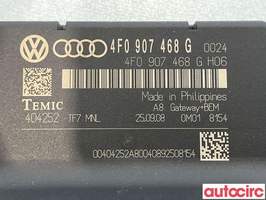 Diverse deler til Audi A6 2008-2011 (Type III, Fase 2) (C6) (C6) (AUDI|4F0907468N)