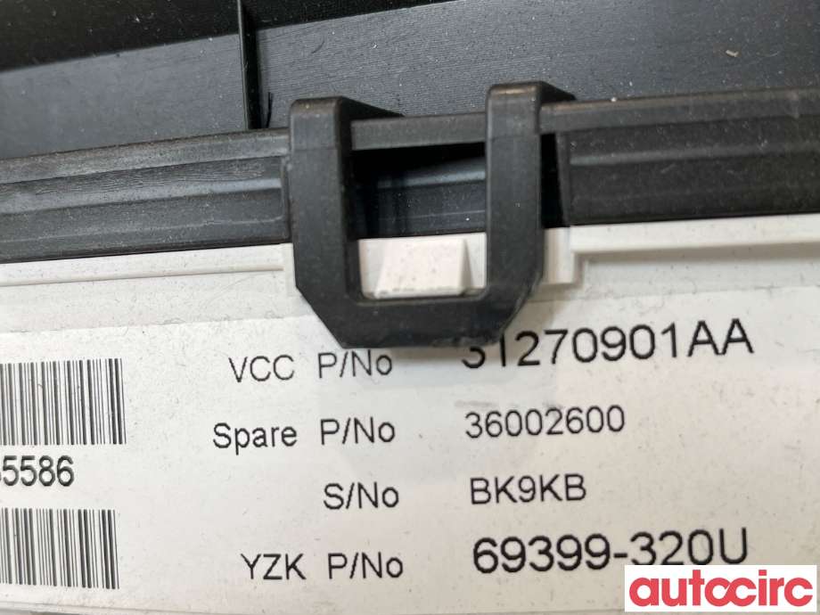 Instrumentpanel til Volvo XC70 2008-2013 (Type II, Fase 1)  (VOLVO|36002600)