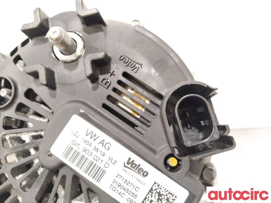 Dynamo til Škoda Octavia 2017-2020 (Type III, Fase 2)  (SKODA|04L903021DX|TG14C097|04L903021HX)