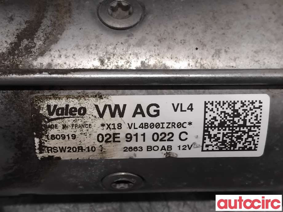 Starter diesel til Škoda Octavia 2017-2020 (Type III, Fase 2)  (SKODA|02E911022CX|RSW20R-10|02E911022C)