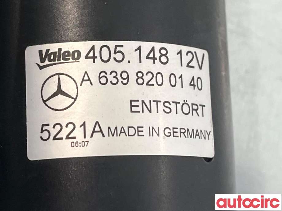 Viskermotor frontrute til Mercedes Vito/Viano 2010-2014 (Fase 2) (W639) (W639) (MERCEDES|A6398200140|405148)