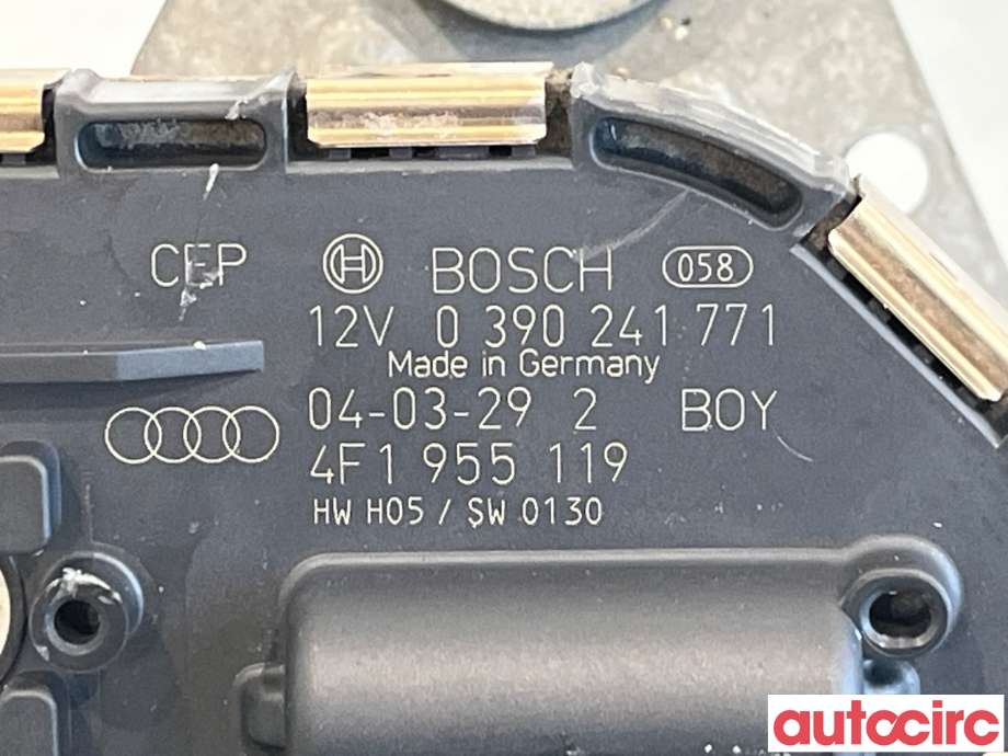 Viskermotor frontrute til Audi A6 2005-2008 (Type III, Fase 1) (C6) (C6) (AUDI|4F1955023K|0390241771)