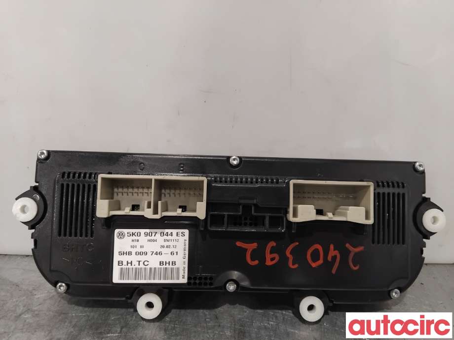 Varmeapparat betjening til VW Golf VI 2008-2012  (VOLKSWAGEN|5K0907044ES|5HB009746-61|5K0907044HB)