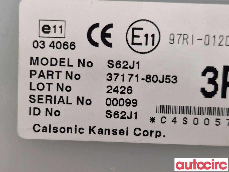 Styreenhet nøkkelfri/keyless til Suzuki SX4 2009-2013 (Type I, Fase 2)  (SUZUKI|37171-80J53)