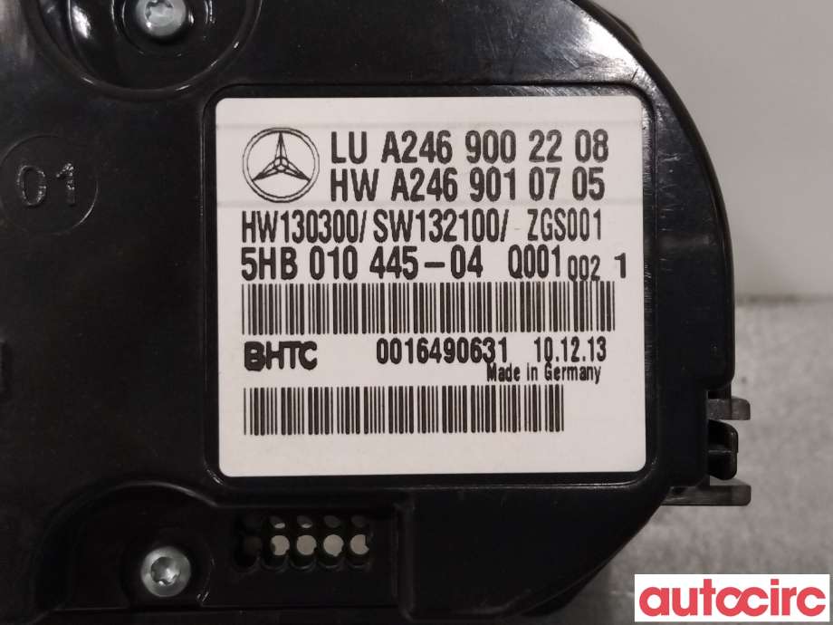 Varmeapparat betjening til Mercedes A-Klasse 2012-2018 (W176) (W176) (MERCEDES|A2469002208)