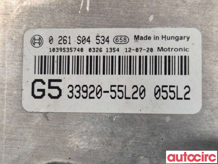 Styreenhet motor til Suzuki SX4 2009-2013 (Type I, Fase 2)  (SUZUKI|33920-55L21||33920-55L20)
