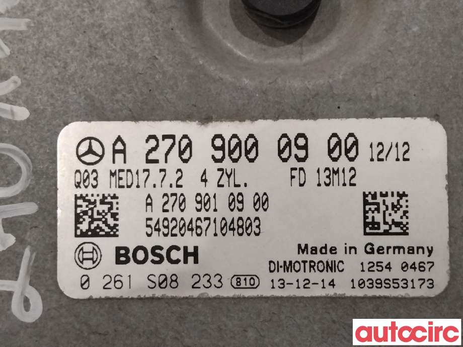 Styreenhet motor til Mercedes A-Klasse 2012-2018 (W176) (W176) (MERCEDES|A2709000900)