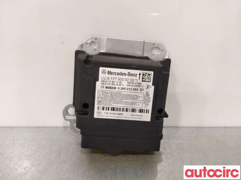 Airbag elektronikk til Mercedes A-Klasse, 2012-2018 (W176) (W176) (MERCEDES|A1179009200)