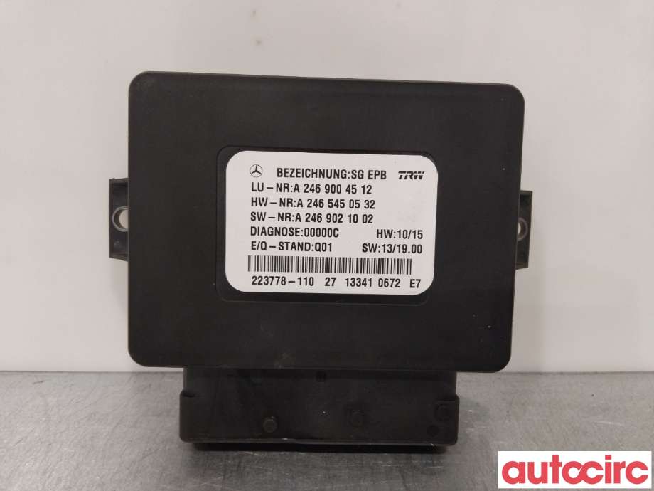 Styreenhet elektrisk parkbrems (EPB - Electric Parking Brake) til Mercedes A-Klasse, 2012-2018 (W176) (W176) (MERCEDES|A2469004512)