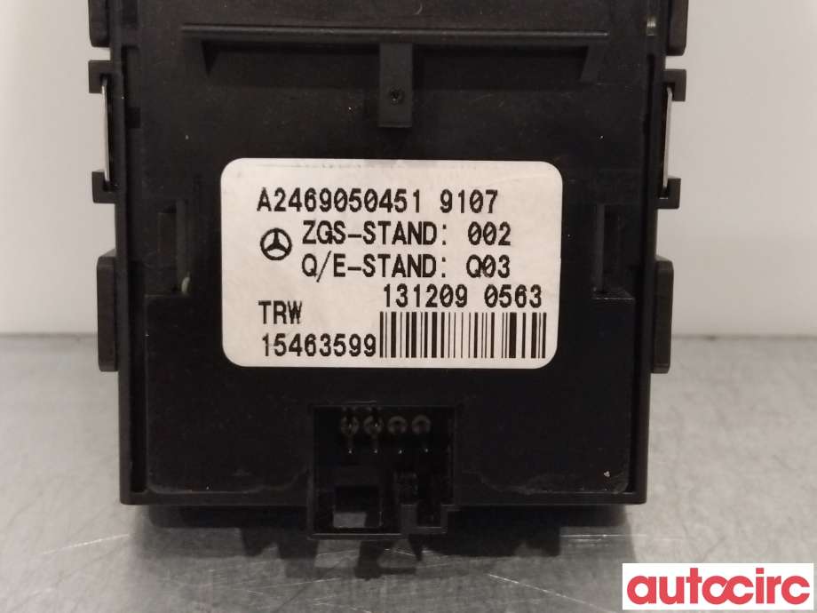 Bryter elektrisk håndbrekk/parkbrems til Mercedes A-Klasse 2012-2018 (W176) (W176) (MERCEDES|A2469050451)