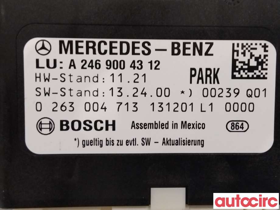 Styreenhet parkering til Mercedes A-Klasse 2012-2018 (W176) (W176) (MERCEDES|A2469004312)