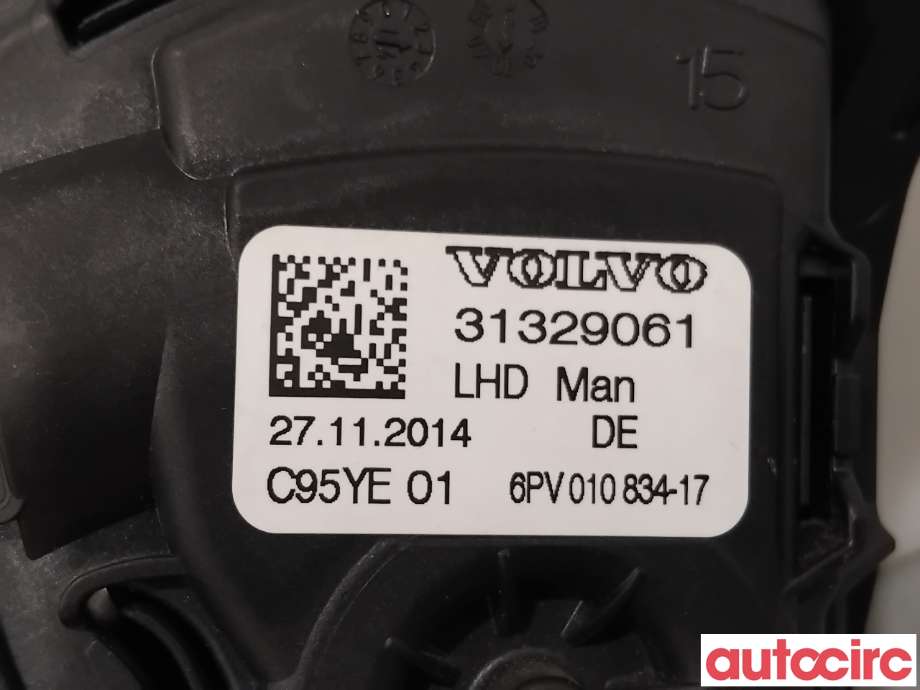 Pedal gass til Volvo V60/V60 CC 2013-2018 (Type I, Fase 2)  (VOLVO|31329057|6PV010834-17|31329061)