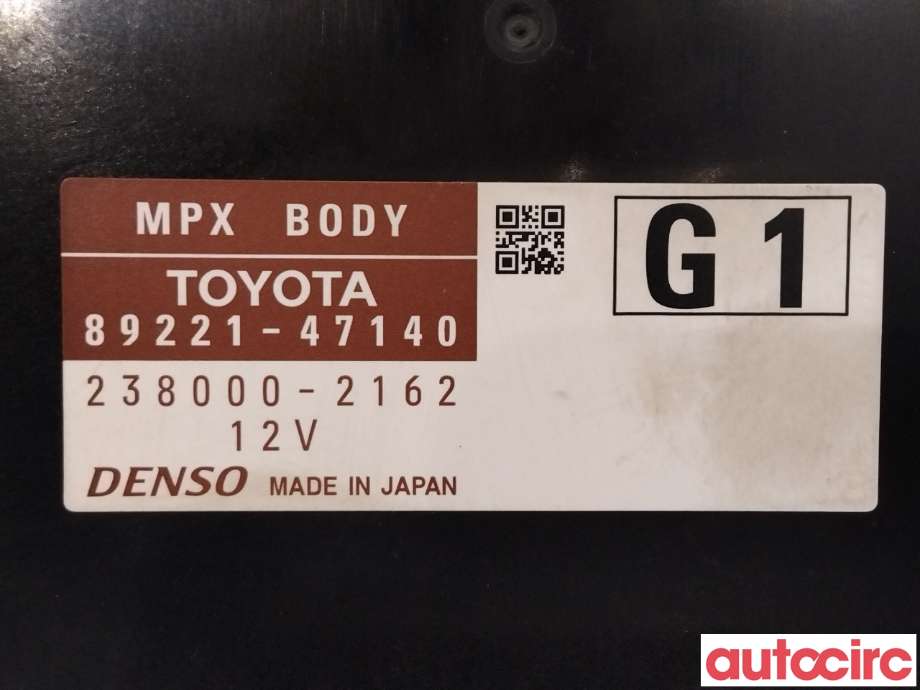 Styreenhet comfort (BCM) til Toyota Prius 2009-2016 (Type III) (COMBI) (COMBI) (TOYOTA|8922047520)
