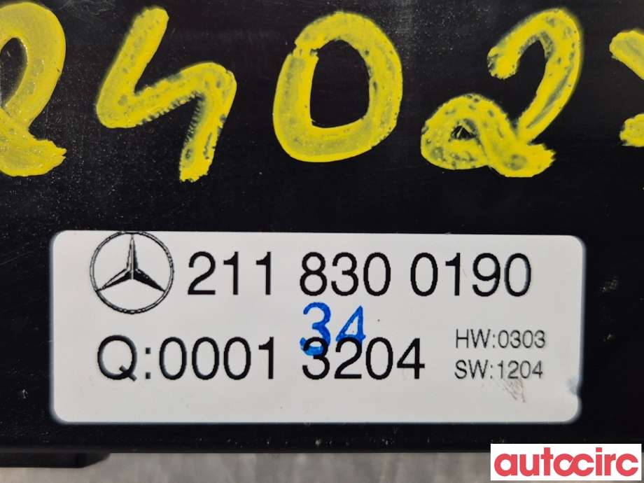 Varmeapparat betjening til Mercedes E-Klasse 2002-2006 (Fase 1) (W211) (W211) (MERCEDES|A2118300509|A2118300190)