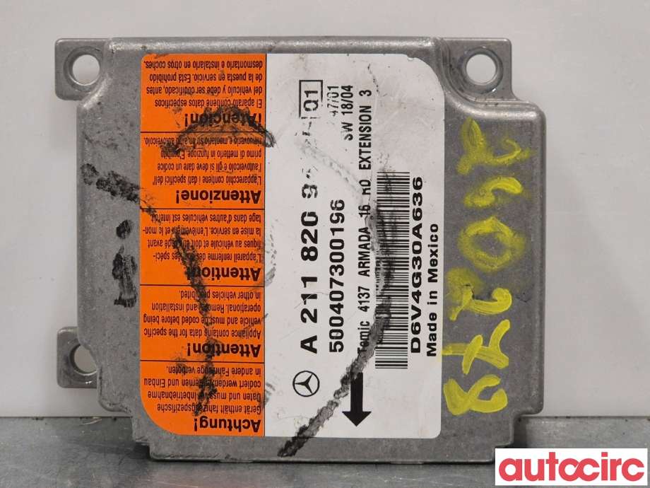 Airbag elektronikk til Mercedes E-Klasse 2002-2006 (Fase 1) (W211) (W211) (MERCEDES|A2118703985||A2118209485)