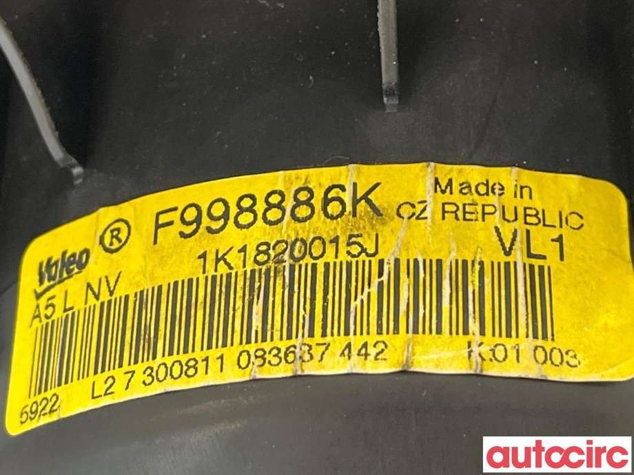 Varmeapparat motor til VW Golf VI 2008-2012 (VOLKSWAGEN|1K1820015L||1K1820021)