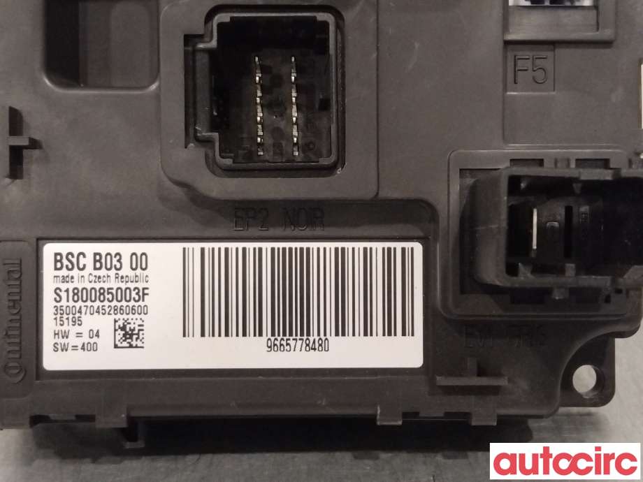 Styreenhet comfort (BCM) til Peugeot Expert 2007-2016 (Type II) (PEUGEOT|6580GS)