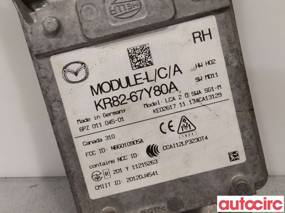 Sensor radar til Mazda CX-5 2012-2017 (Type I)  (MAZDA|KR82-67-Y80A||KR82-67Y80A)