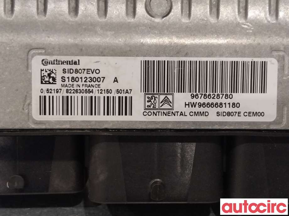 Styreenhet motor til Peugeot 508 2011-2014 (Type I, Fase 1) (PEUGEOT|1944K8)