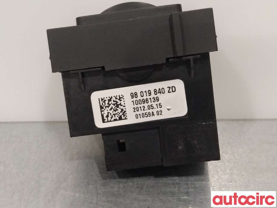 Bryter setevarme til Peugeot 508 2011-2014 (Type I, Fase 1)  (PEUGEOT|98019840ZD)