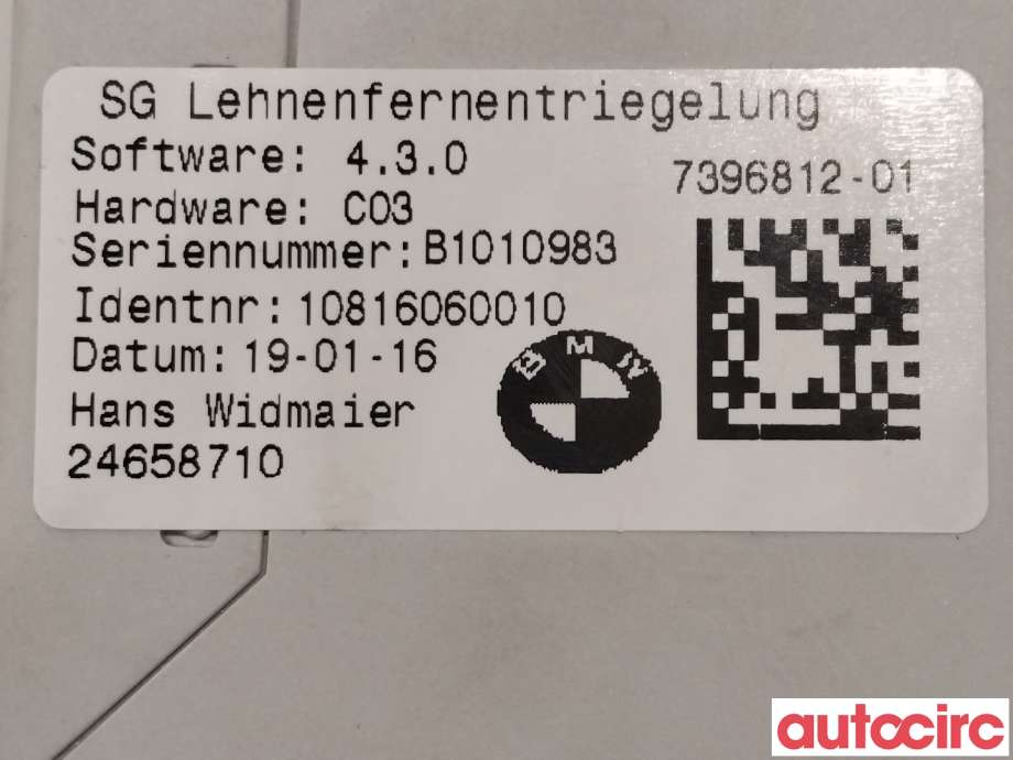 Styreenhet diverse til BMW X1 2015-2022 (F48) (F48) (BMW|61357396812)