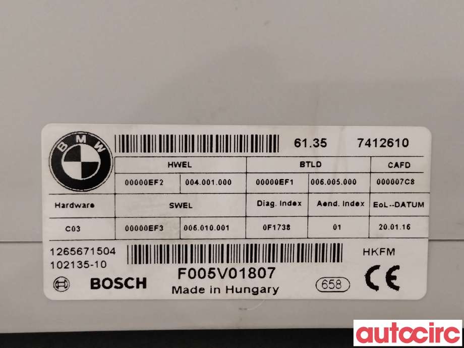 Styreenhet elektrisk bakluke til BMW X1 2015-2022 (F48) (F48) (BMW|61357412610)
