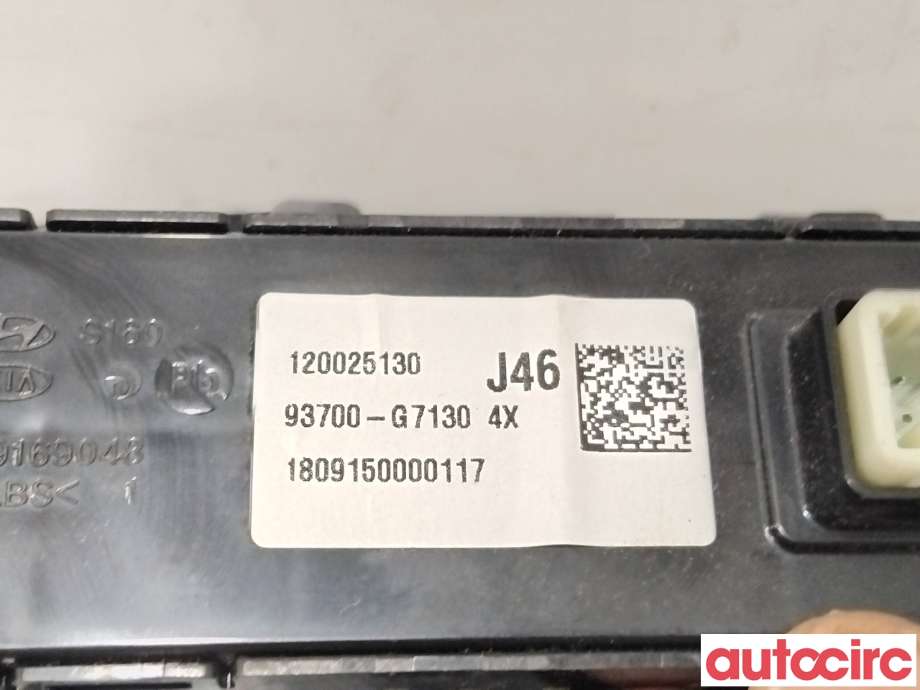 Bryter diverse til Hyundai Ioniq Electric 2016-2019 (Fase 1)  (HYUNDAI|93700G7130||93700-G7130)