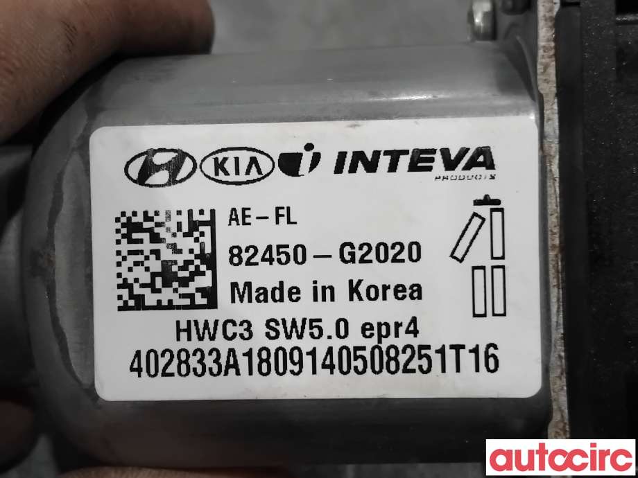 Ruteheis venstre foran til Hyundai Ioniq Electric 2016-2019 (Fase 1)  (HYUNDAI|82450G2020||82450-G2020)