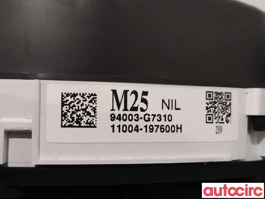 Instrumentpanel til Hyundai Ioniq Electric 2016-2019 (Fase 1)  (HYUNDAI|94003G7310|11004-197600H|94003-G7310)