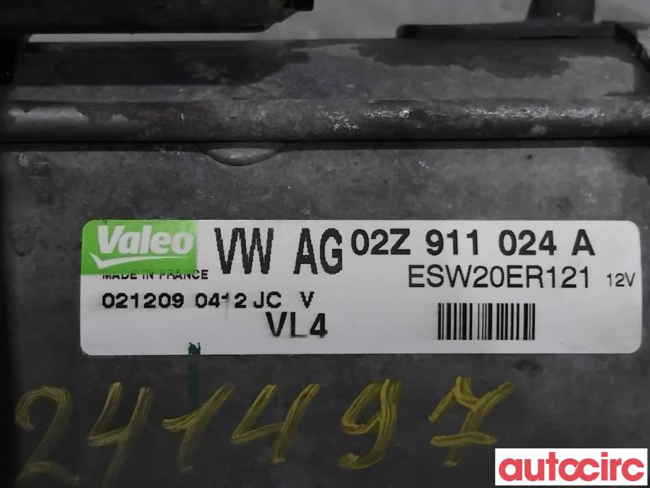 Starter diesel til VW Golf VI 2008-2012  (VOLKSWAGEN|02Z911024AX|ESW20ER121|02Z911024A)