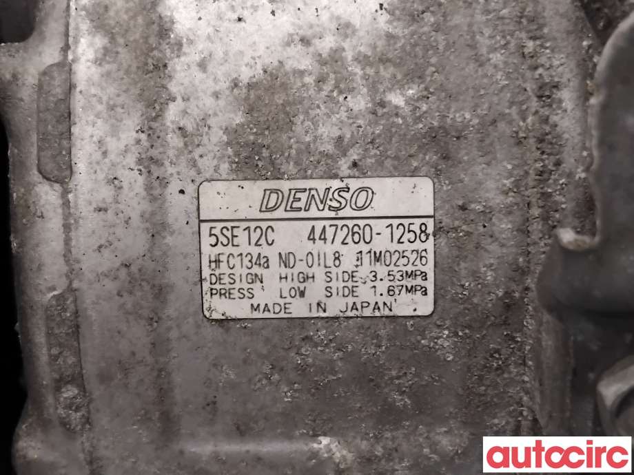 Aircondition kompressor til Toyota RAV4 2009-2013 (Type III, Fase 2)  (TOYOTA|8831042250|447260-1258|)