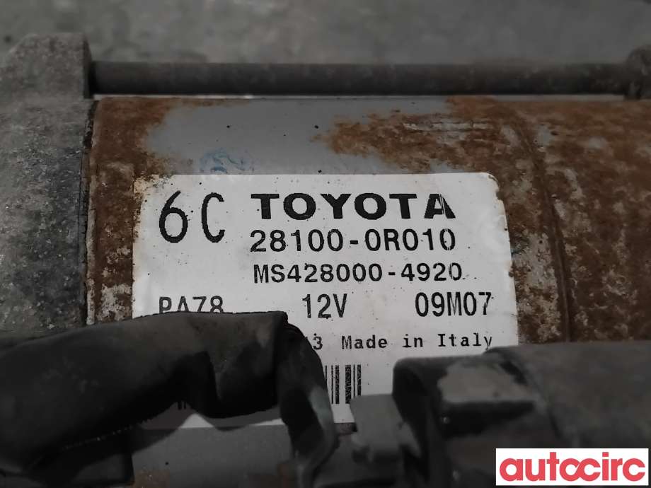 Starter diesel til Toyota RAV4 2009-2013 (Type III, Fase 2) (TOYOTA|281000R010|MS428000-4920|28100-0R010)