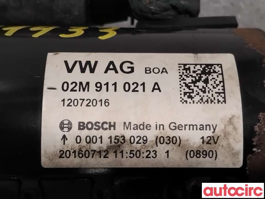 Starter diesel til VW Transporter / Caravelle 2015-2019 (T6) (T6) (VOLKSWAGEN|02M911021AX|0001153029|02M911021A)