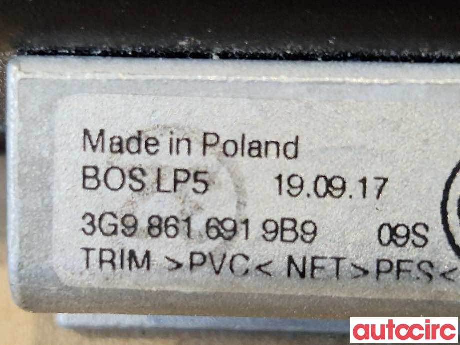 Diverse deler til VW Passat 2015-2019 (Fase 1) (B8) (B8) (VOLKSWAGEN|3G9861691|)