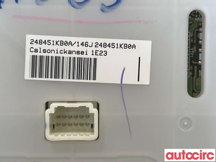 Varmeapparat betjening til Nissan Juke 2010-2014 (Fase 1)  (NISSAN|248451KB0A||248451KB3A)