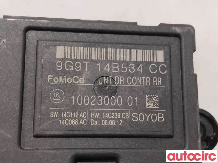 Styreenhet dør venstre foran til Volvo V70 2007-2013 (Type III, Fase 1)  (VOLVO|31318368|10023000|9G9T14B534CC)